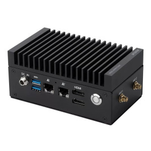 ASUS EBS-P300W Fanless Computer, Intel Atom x6000E processor, LPDDR4x 3733, 2x HDMI, dual-LAN, multiple USB & COM ports, 12-24V DC